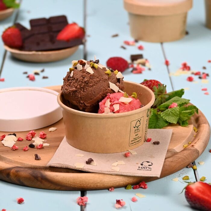 Набір паперові стаканчики для морозива 1000 шт. 100 мл BIOZOYG