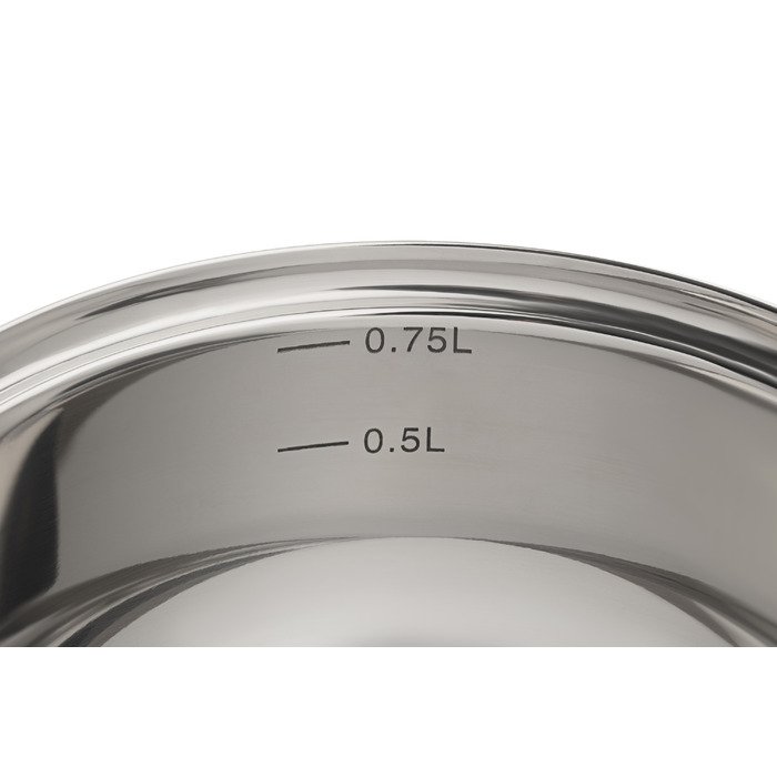 ARDESTO Gemini Bari Ведро, стеклянная крышка, 0,8 л, нержавеющая сталь