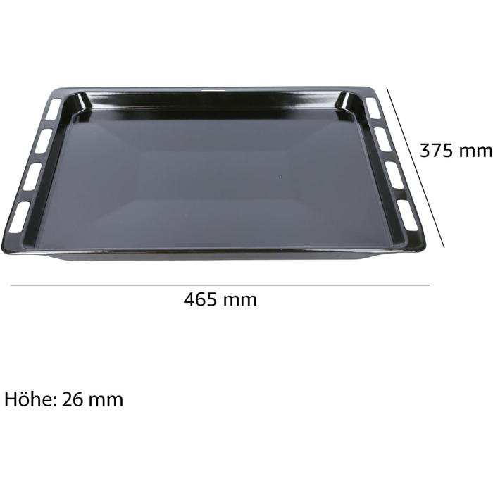 Деко 465 x 375 x 26 мм і решітка для духовки Bosch Siemens 17008354, 00662999 решітка для гриля 00574876, емальоване, висувне, деко для випікання, деко для випікання, деко для торта, деко для піци (2 дека)