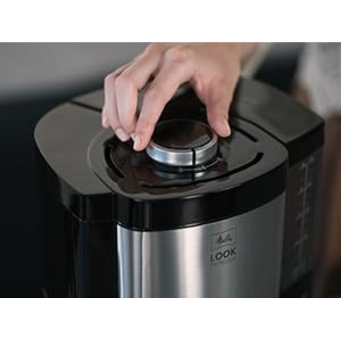 Кавоварка з фільтром, чорна, з термоглечиком Melitta