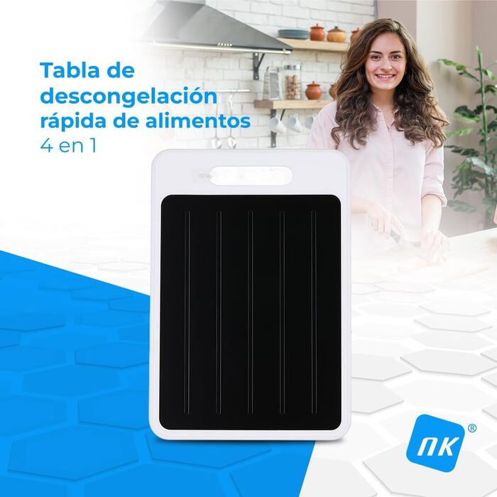 Доска для размораживания и нарезки 36,5 x 25 см, белый NK