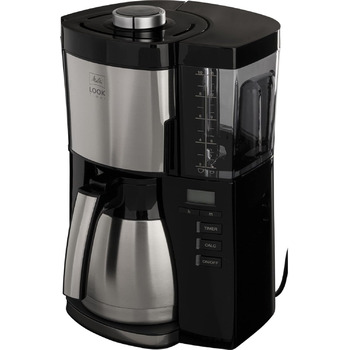 Кавоварка з фільтром - Термоглечик - Функція таймера - Drip stop - 10 чашок - Чорний (1025-18)