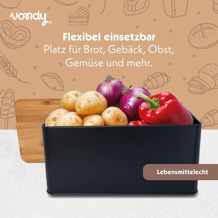 Хлібница 33 х 18 х 16 см Vondy