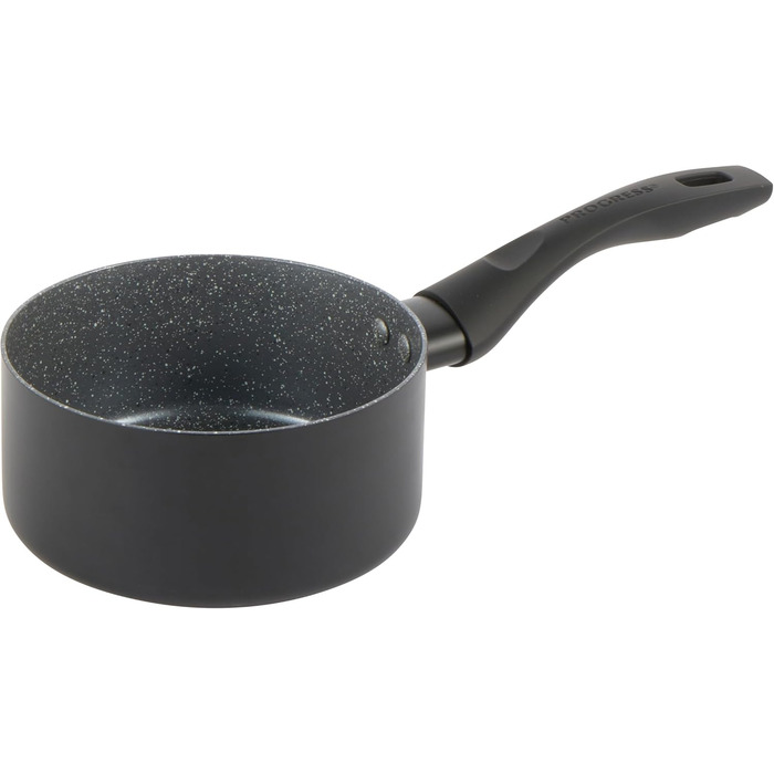 Каструлі Progress, каструлі з антипригарним покриттям з металу, мармуру та кераміки, легкий алюмінієвий екструзійний матеріал - Підходять для всіх типів плит, крім індукційних варильних поверхонь, каструлі можна мити в посудомийній машині (каструлі, 2,3 л