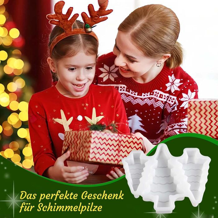 И силіконова форма ялинка ялинка ливарні форми силіконова гіпсова форма для лиття свічок ливарні форми різдвяні силіконові форми ялинка своїми руками, 3 шт.