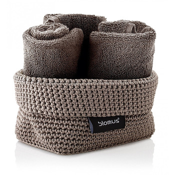 Кошик для рушників маленький темно-сірий Tela Blomus