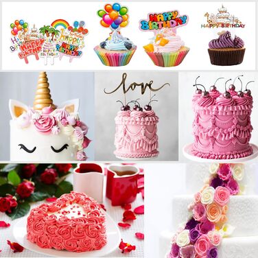 Набір аксесуарів для торта Nifogo, 356 предметів, аксесуари для випічки, аксесуари для декорування тортів з обертовою підставкою, кондитерські мішки, кондитерські насадки, шпателі для початківців (сріблясті)