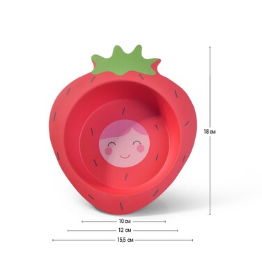 Тарелка Fissman 18 см Клубника (8357)