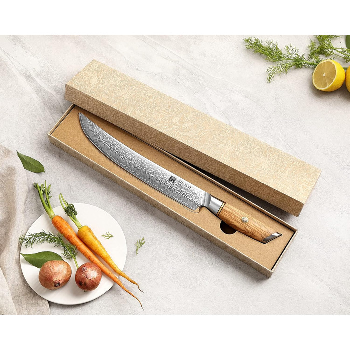 Ніж для обробки 25,3 см, дамаська сталь XINZUO