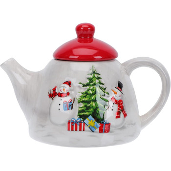 Різдвяний керамічний чайник 20 х 13 см Cabilock