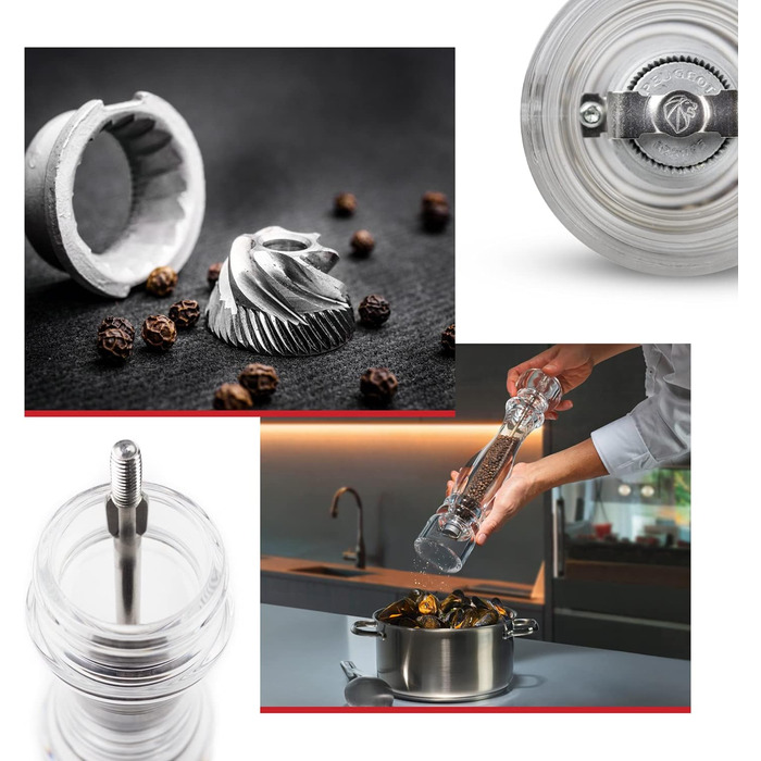 Прозрачный (38 см, мельница для перца), 900822/SME Nancy Acrylic, 6 x 6 x