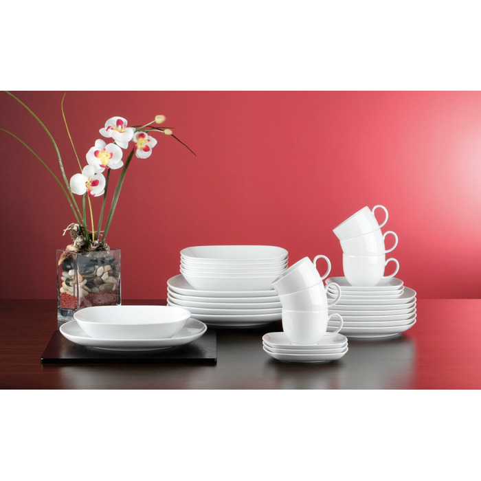 Набір столового посуду 30 предметів білий Sketch Basic Seltmann