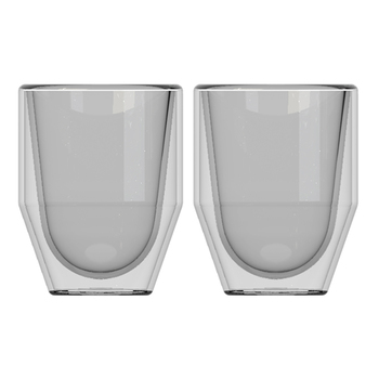 Набір чашок із подвійними стінками CreativeTops FIKA, скло, 70 мл, 2 шт.