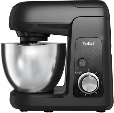 Tefal Кухонна машина Bake Partner 1100Вт, чаша-метал, корпус-пластик, насадок-8, чорний