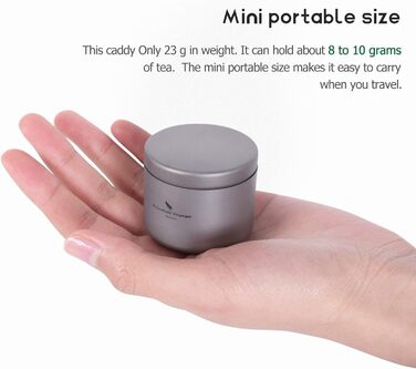 Портативний міні-жерстяний контейнер для зберігання кавового порошку 35 мл. iBasingo