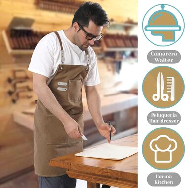 Фартух з полотна 55,9 х 76,2 см коричневий RAPRON