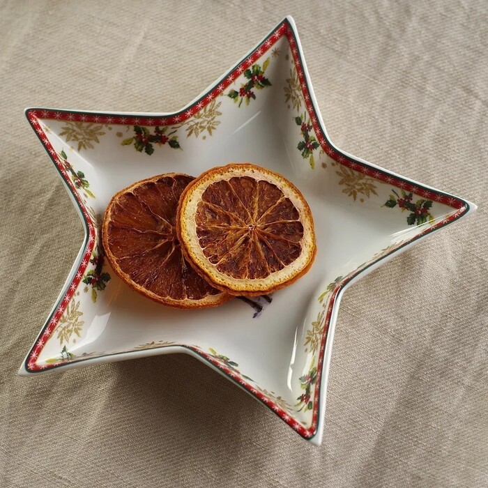 Блюдо Fissman CHRISTMAS 19 см в форме звезды фарфор (13789)