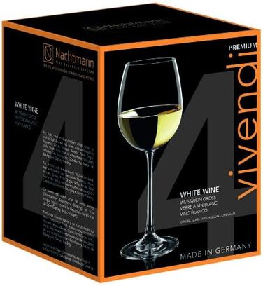 Бокал для шампанского Spiegelau & Nachtmann, стеклянный, прозрачный, 4 шт. (в упаковке ), 4 шт. (бокалы для белого вина)