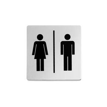 Табличка на двері - Чоловік / Жінка силует Indici Zack