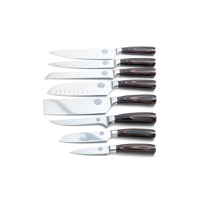 Професійний набір ножів, 8 предметів GRILLI