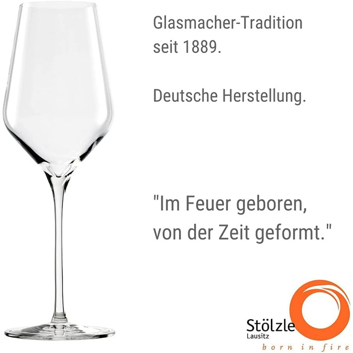Келихи для шампанського Quatrophil 290 мл I Келихи для шампанського Набір з 6 келихів для ігристого вина 6 шт. Можна мити в посудомийній машині I благородні кришталеві келихи як ручне видування I найкращої якості (келихи для білого вина - 405 мл)