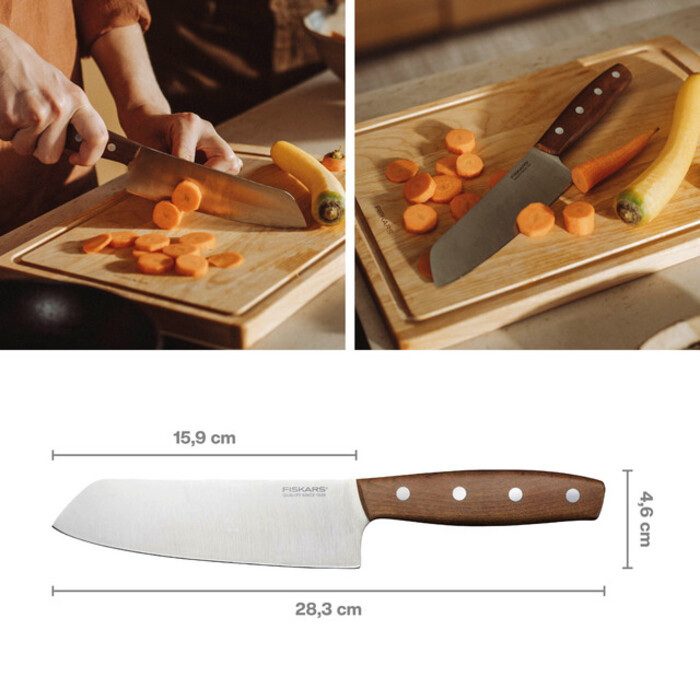 Нож Santoku Fiskars Folken FSC 16 см (1075694)