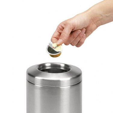 Настільний контейнер для сміття 1 л матова сталь Brabantia