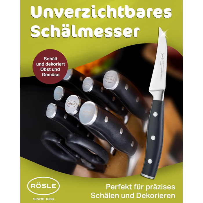 Ніж для чищення овочів 8 см Tradition Rosle