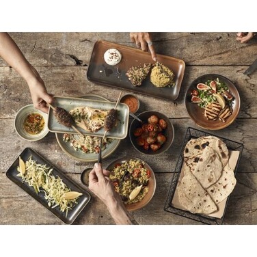 Блюдо прямоугольное 30х14 см, Terra Porcelain Matt Grey, GenWare