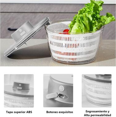 Автоматичний спіннер для салату 4 л. Buumin