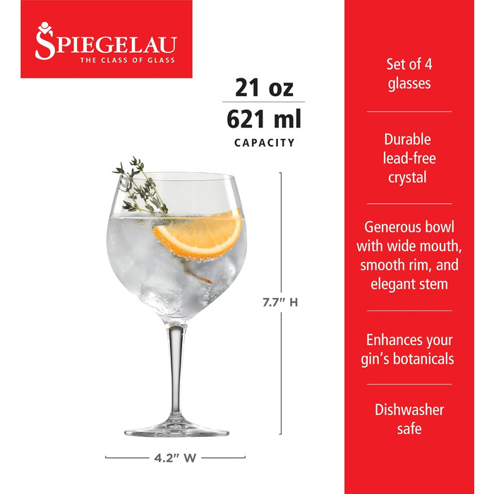 Набор бокалов для джин-тоника 360 мл, 4 предмета, Special Glasses Spiegelau