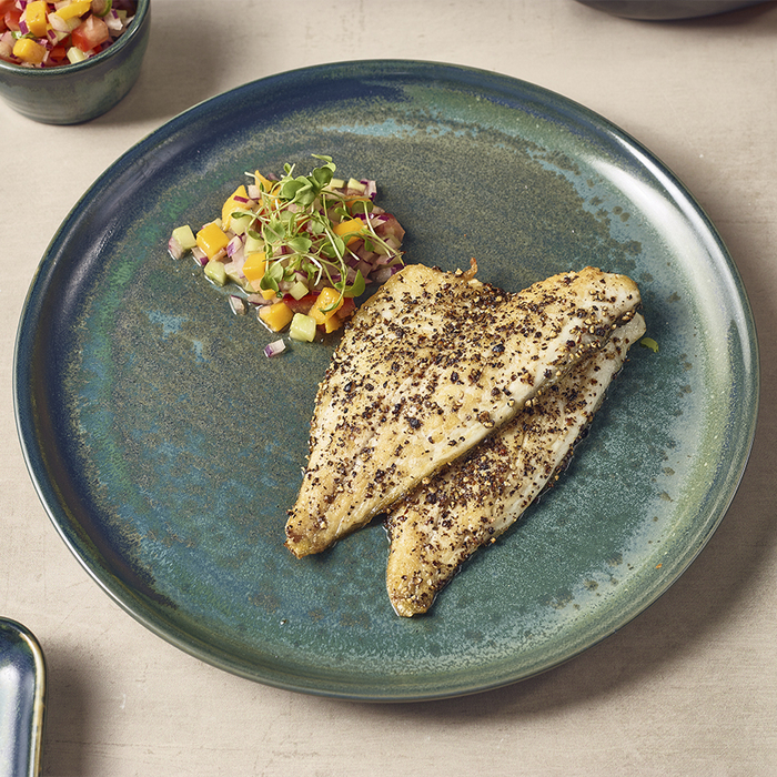 Тарілка 27.5 см, зелена, Terra Porcelain Aqua Green, GenWare