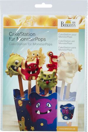 Підставка для кексів-монстрів, 2 предмета, 17 см, RBV Birkmann