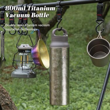 Титанова пляшка для води 800 мл. iBasingo