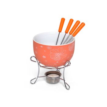 Набір для приготування шоколадного фондю Fissman MINI ORANGE 6 предметів (6308)