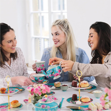 Блюдо сервірувальне прямокутне Maxwell & Williams TEAS&C`S Silk Road Aqua, порцеляна, 33 х 15,5 см