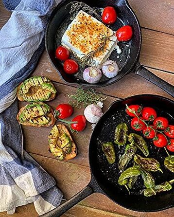 Набір з 3 чавунних сковорідок 16 см, 20 см, 24 см BBQ-Toro