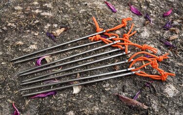 Титанові кілочки для намету довжиною 20 см 8 шт. Ti4006P iBasingo