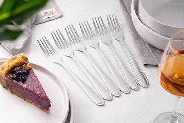 ARDESTO Набір столових виделок Black Mars Ether, 6 приборів, нержавіюча сталь