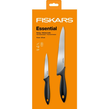 Набор ножей для шеф-повара Fiskars Essential, 2 ед. (1065582)