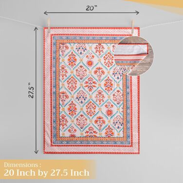 Набір із 3 багатоцільових кухонних рушників Барних рушників День подяки/Різдво (50 см x 70 см) (20 римських рушників, 50 x 70 см (набір із 3 шт.)), 39 Hermine Noel