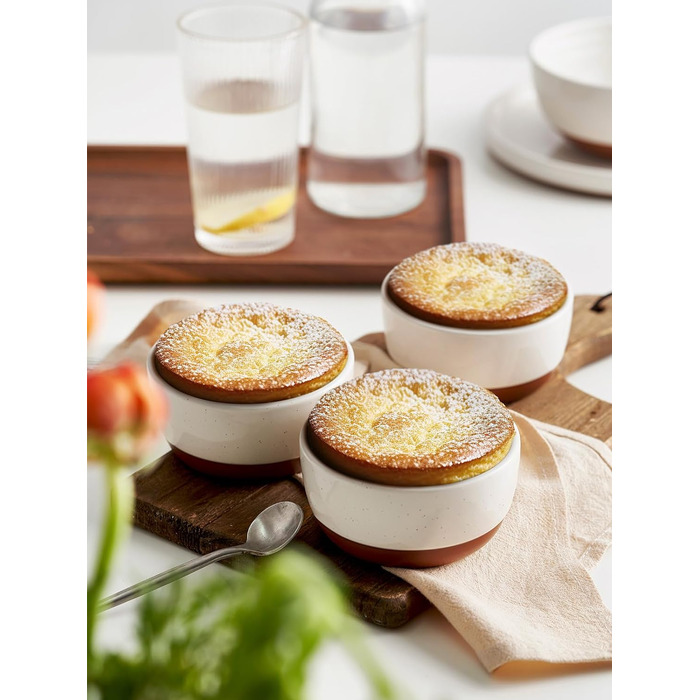 Формочки фарфоровые, 237 мл, жаропрочные, для суфле крем-брюле, формочки для выпечки, миски, набор из 6 шт., мореная глазурь