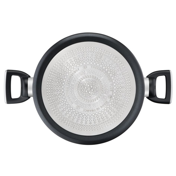 Tefal Каструля Unlimited, скляна кришка, 5,3 л, чорний, алюміній