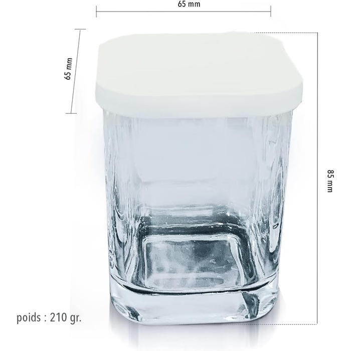 Набор баночек для йогурта 9 шт. 145 мл LITTLE BALANCE