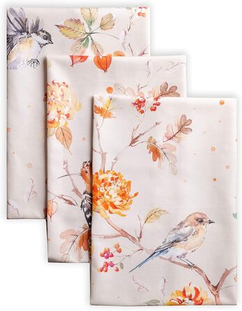 Набір із 3 багатоцільових кухонних рушників Барних рушників День подяки/Різдво (50 см x 70 см) (25 - Килим - Прерія, 50 x 70 см (Набір із 3 шт.)), 39 Hermine Noel