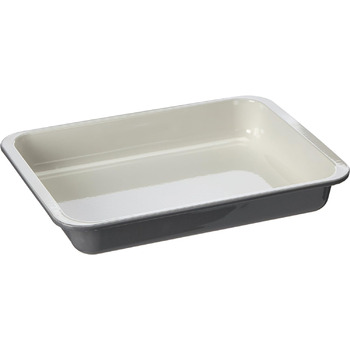 Форма для запікання емальована прямокутна 40x5,5x29 см кремова/сіра Zenker