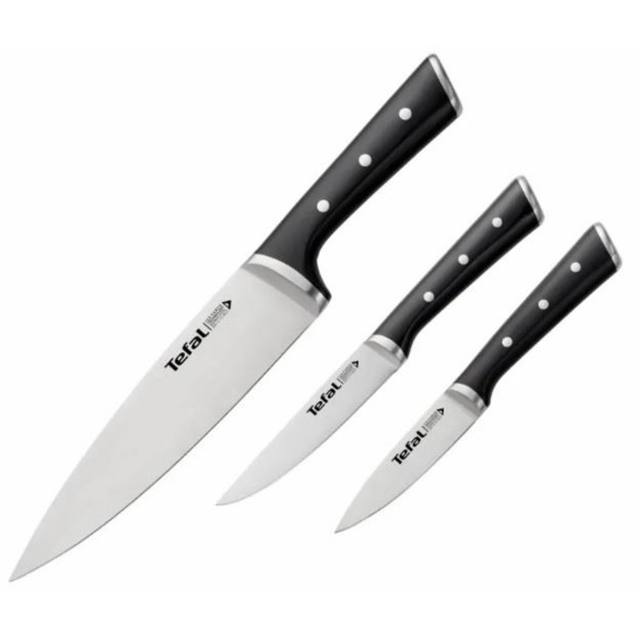 Tefal Набор ножей Ice Force 3 предмета, нержавеющая сталь, пластик