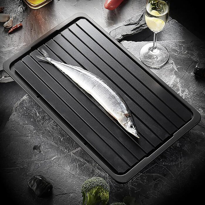 Доска для размораживания 35,5 x 20,5 см с поддоном, черный WDEC