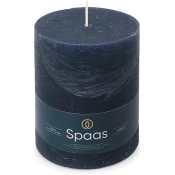 Свічка Spaas Rustic Pillar, 100/130 мм, 95 год, чорна (темно-синя)