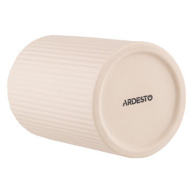 ARDESTO Ваза Савона, 8x15см, фарфор, бежевый